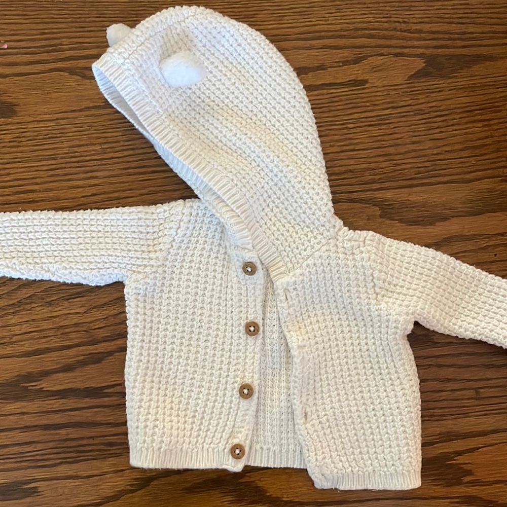 Newborn knit jacket